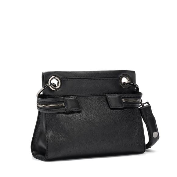 NEW HAMMITT tony signature crossbody bag in black/gunmetal - Picture 2 of 4